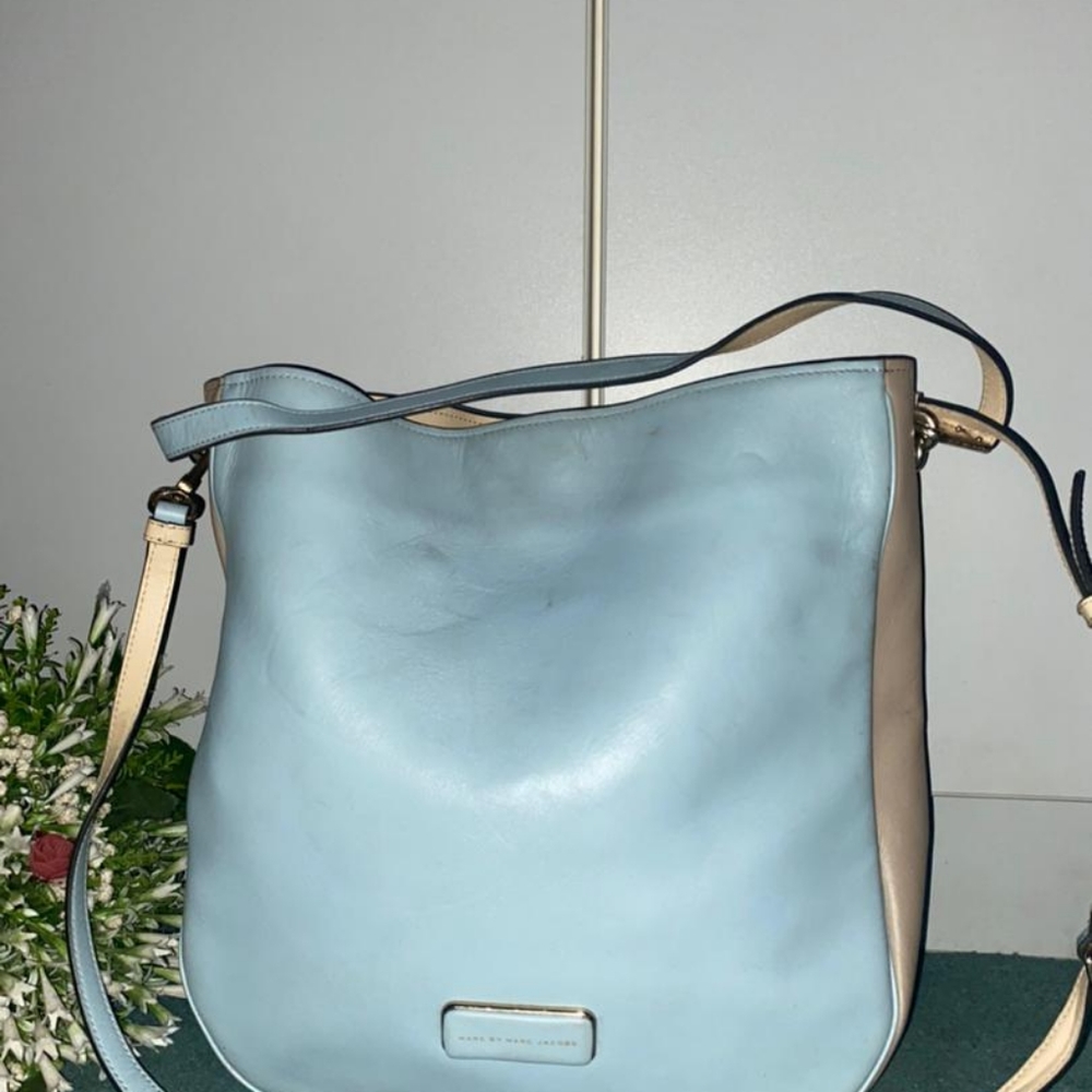 MARC JACOBS LIGERO LEATHER HOBO BAG